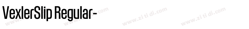 VexlerSlip Regular字体转换